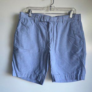 Polo by Ralph Lauren Blue Flat Front Chino Cotton Shorts Men's Size 34